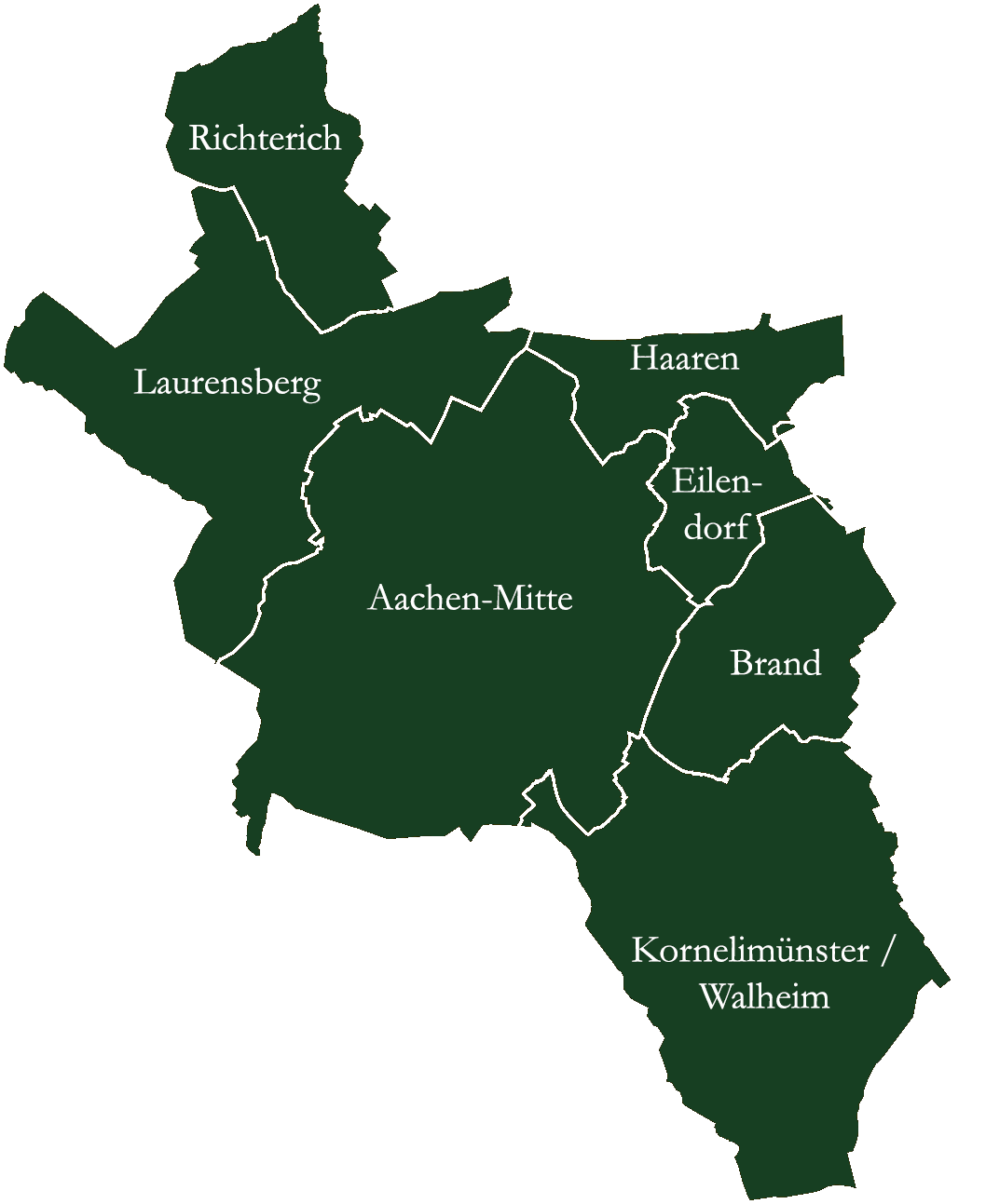 Aachen Stadtbezirke