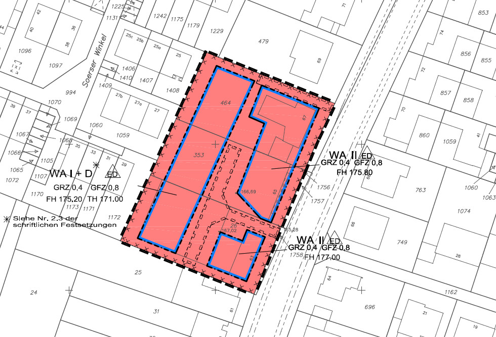 Ausschnitt B-Plan