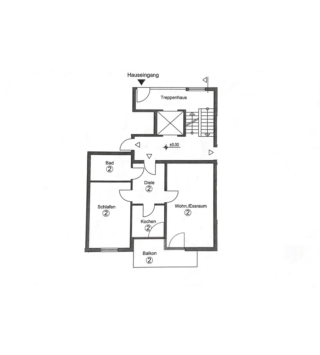 Grundriss WE 12