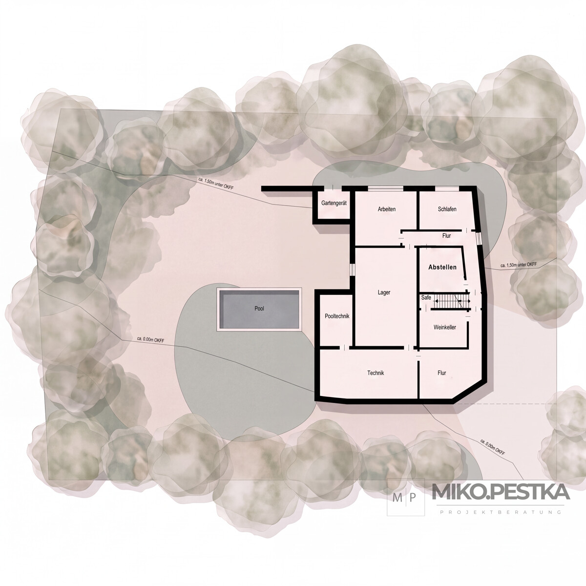 Untergeschoss - Visualisierung