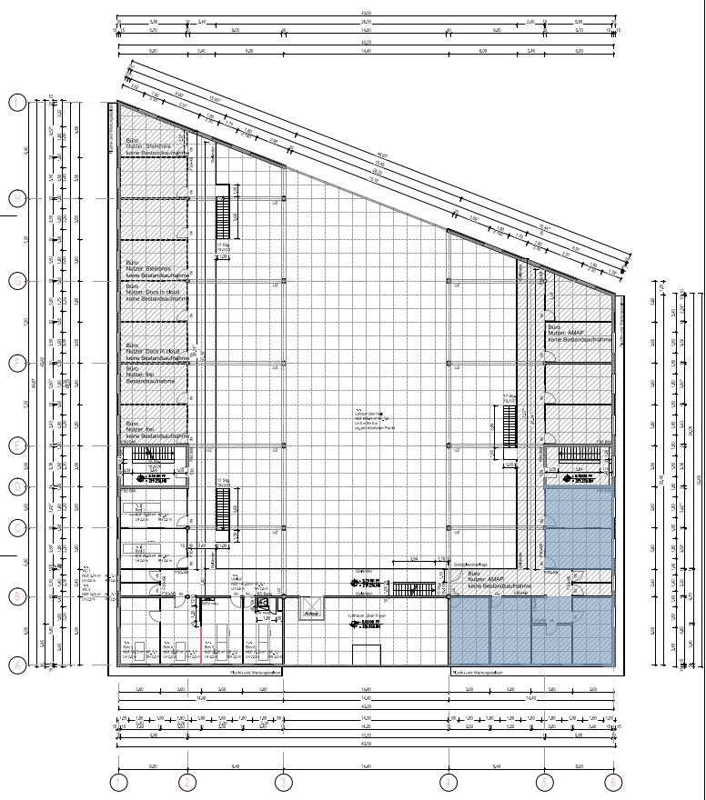1.OG - freie Flächen - blau eingefärbt