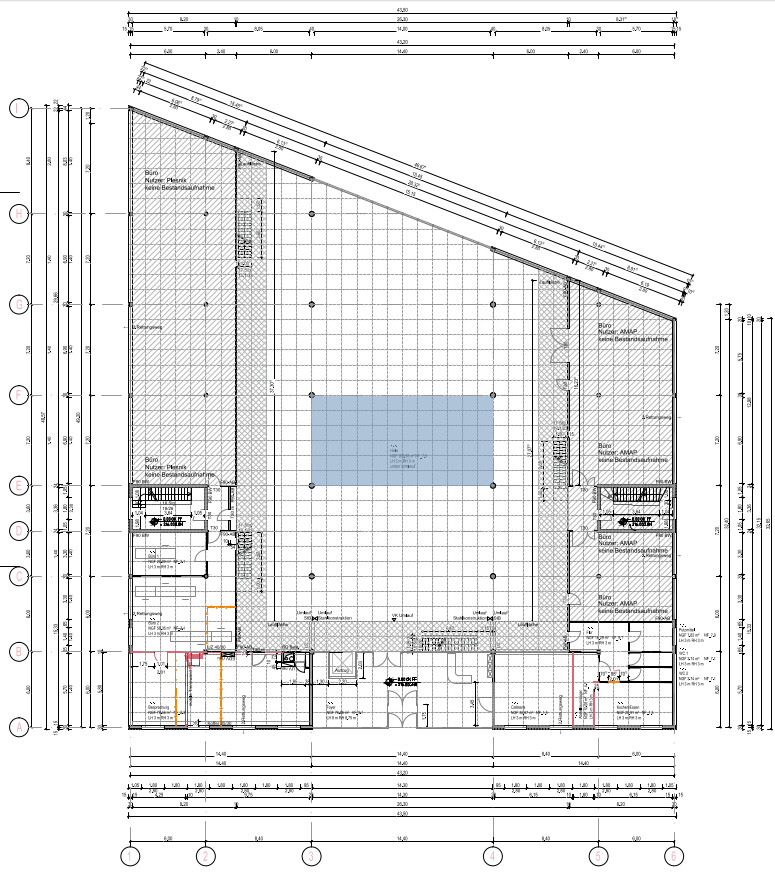 EG - freie Flächen - blau eingefärbt