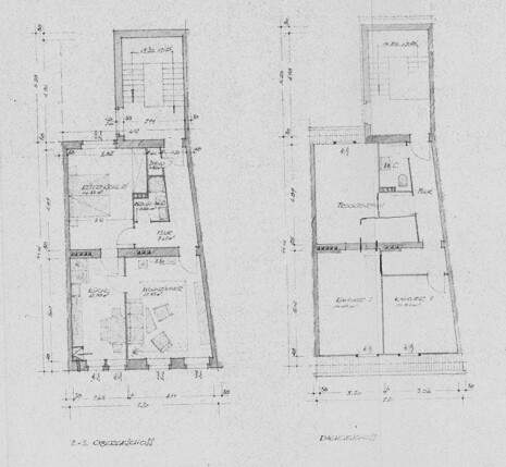 Grundriss 2.-3.OG + DG