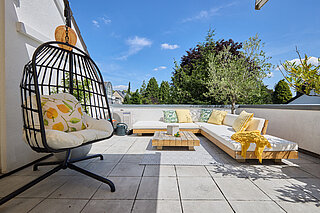 Loungeecke auf Terrasse