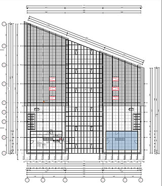 Staffelgeschoss - freie Flächen - blau eingefärbt