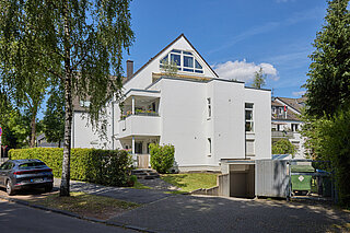 Blick aufs Haus von hinten