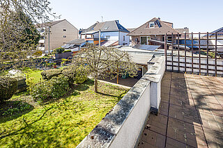 Blick vom Balkon