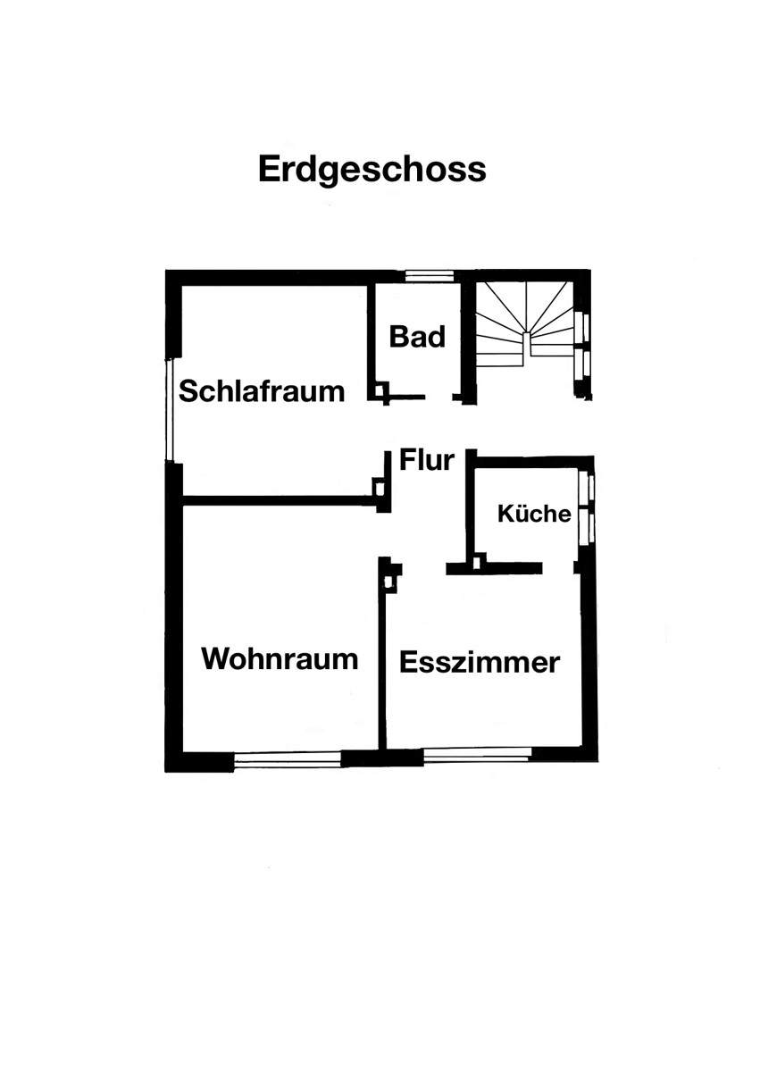 Erdgeschoss und Obergeschoss